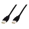 Assmann USB prepojovací kábel, Type-A M/M, 3,0 m, kompatibilný s USB 2.0, UL, čierny (AK-300100-030-S)