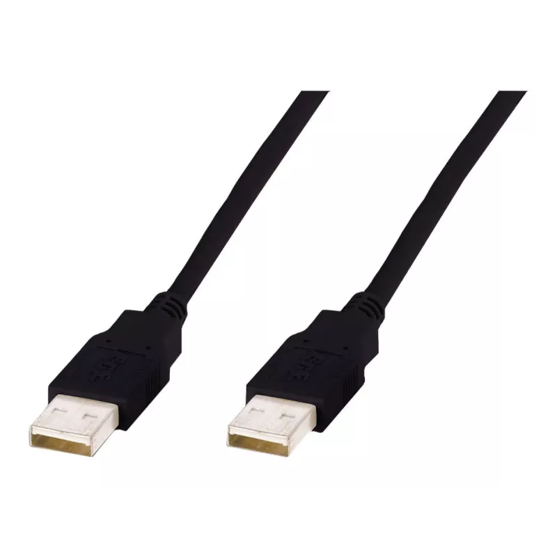 Assmann USB prepojovací kábel, Type-A M/M, 3,0 m, kompatibilný s USB 2.0, UL, čierny (AK-300100-030-S)