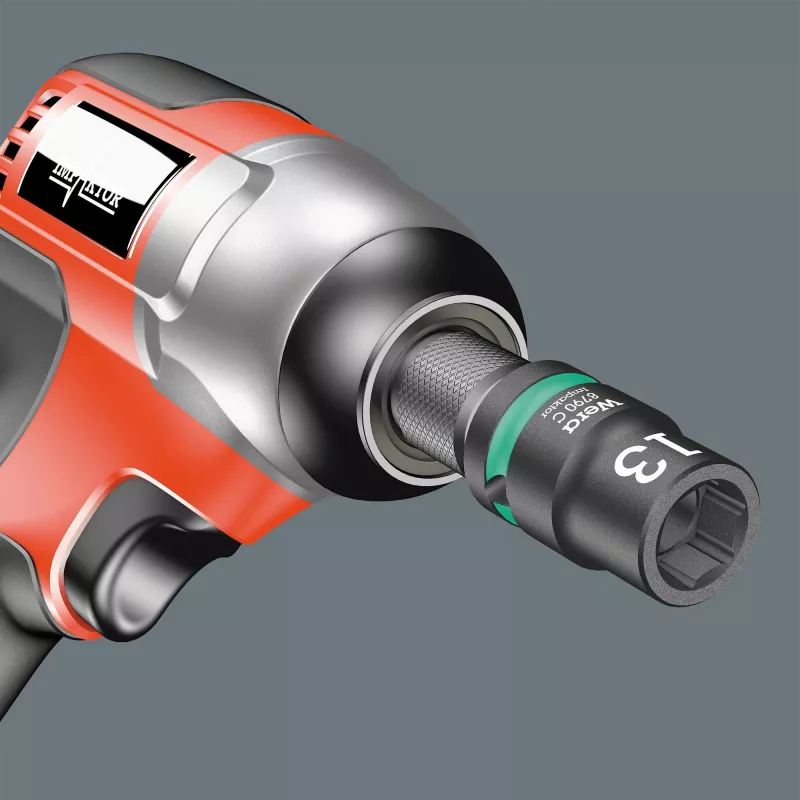Sada nástrčných kľúčov Wera 1/2 inch magnetická lišta 9-dielna pre rázový uťahovák
