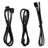 USB a PWM hub Lian Li EDGE HUB EG-HUB01B — 4× USB, 6× PWM konektory ventilátorov