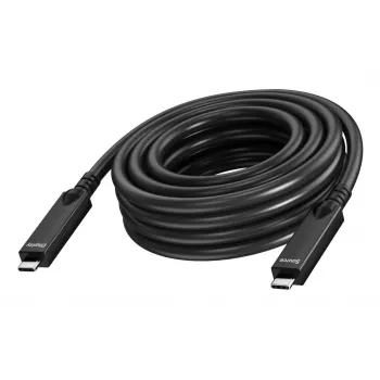Vision - USB kábel - 24-pinový USB-C (M) na 24-pinový USB-C (M) - USB 3.2 Gen 1 / DisplayPort 2.1 - 3 A - 10,0 m - aktívny optický kábel (AOC), USB Power Delivery (60 W), podpora 4K 60