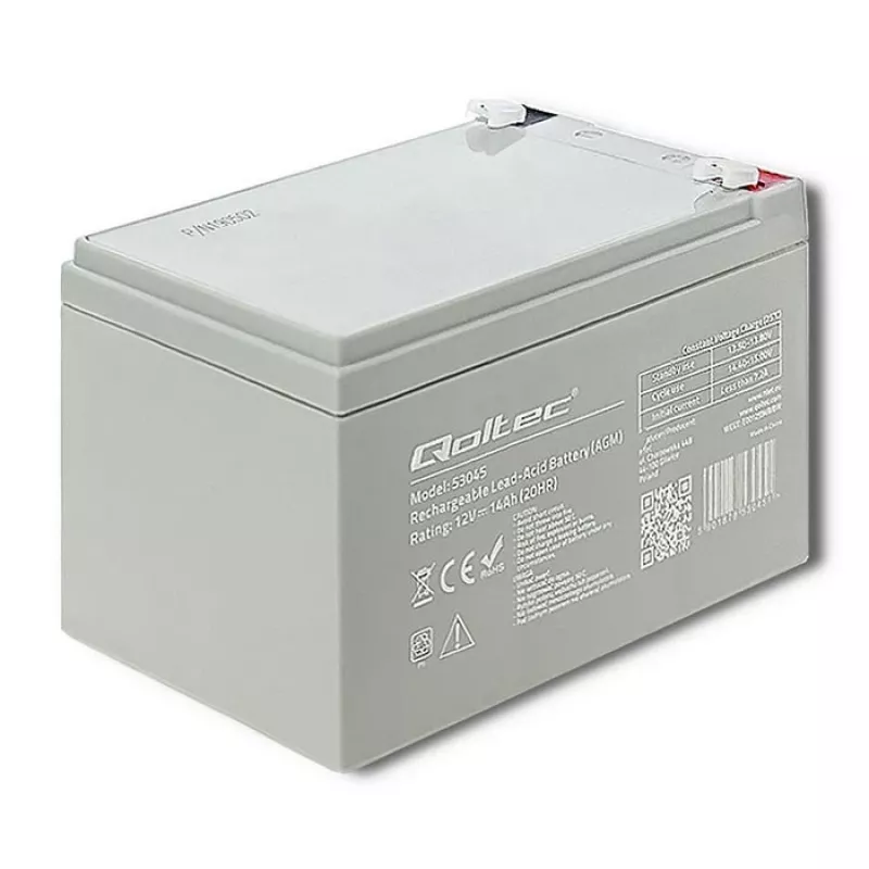Qoltec 53045 AGM batéria 12V 14Ah