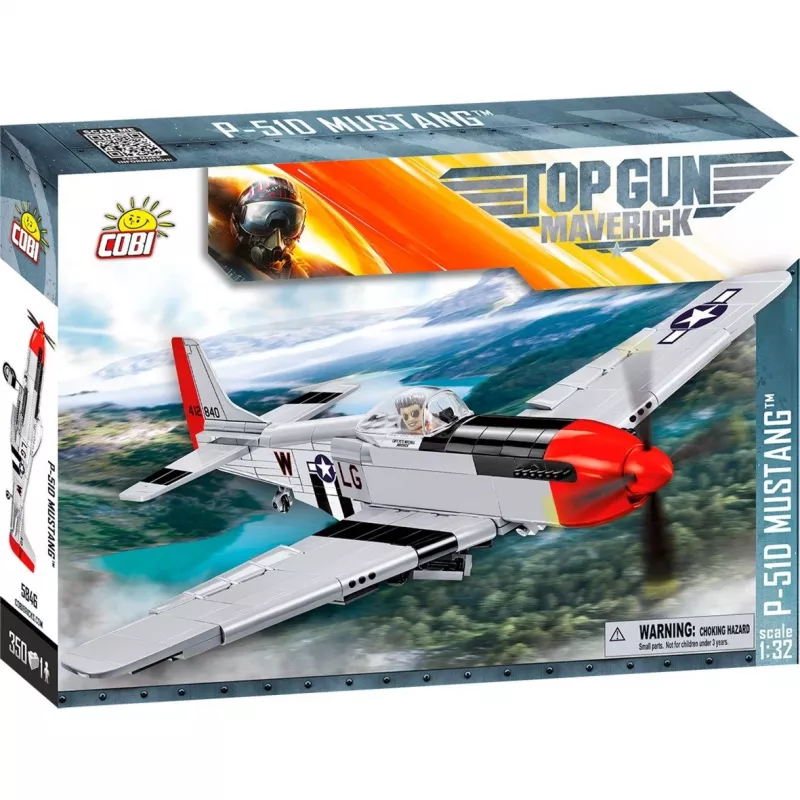 Top Gun Maverick P51D Mustang, stavebná hračka mierka 1:32