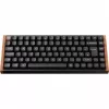Keychron K2 HE (čierna/drevo, DE-layout, Gateron Double-Rail Magnetic Nebula, hliníkový rám)
