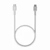 Kábel USB-C-USB-C PowerStream 100W pletený 1,2m biely