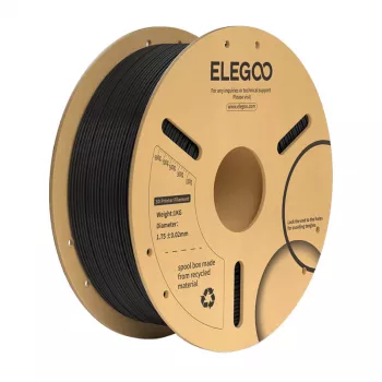 Cievka filamentu Elegoo PLA+ čierna – 1,75 mm, kompatibilná s FDM 3D tlačiarňami