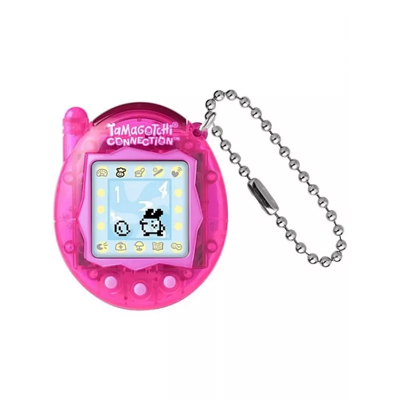 Ručný virtuálny maznáčik Bandai Tamagotchi Connection — priesvitná ružová