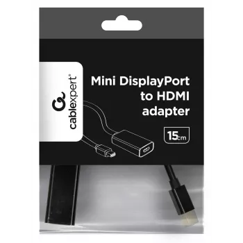 Gembird A-MDPM-HDMIF-02 videokábel adaptér Mini DisplayPort HDMI Type A (štandard) čierny