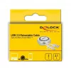 Zvinovací kábel DeLOCK USB 2.0 2 v 1 Type-A na Micro-B a USB-C™