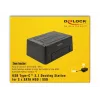 DeLOCK - dokovacia stanica pre HDD pozície: 2 - SATA 6Gb/s - 6 Gbit/s - USB 3,1 (Gen 2) - čierna (63957)
