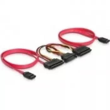 SATA All-in-One kábel DeLOCK 84356 0,5 m červený
