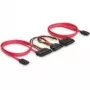 SATA All-in-One kábel DeLOCK 84356 0,5 m červený