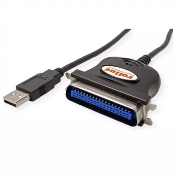 ROLINE 12.02.1092 káblový adaptér IEEE 1284 USB-A čierna (12.02.1092)