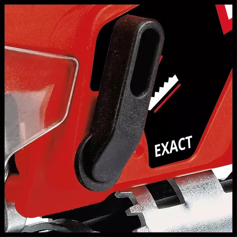 Einhell TC-JS 18/70 Li akumulátorová priamočiara píla 4321280, Power X-Change, 18 V, 2700 zdvihov/min, hĺbka rezu 70 mm, s akumulátorom 2,5 Ah a nabíjačkou, červeno-čierna