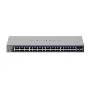 Managed Gigabit Ethernet switch Netgear GS752TX, 48x RJ-45 10/100/1000, 10G podpora, 1U Rack, sivý