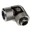 Adaptér 90° BitsPower Advanced Multi-Link G1/4 palca vonkajší závit na 14 mm AD hardtube — otočný