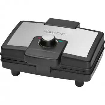 Clatronic WA 3606 vaflovač 2 vafle čierna, nehrdzavejúca oceľ 800 W