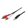 Audio kábel 3,5 mm LogiLink CA1043 5 m čierna
