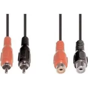 Audio kábel e+p B 98/5 5m 2 x RCA čierny červený
