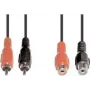 Audio kábel e+p B 98/5 5m 2 x RCA čierny červený