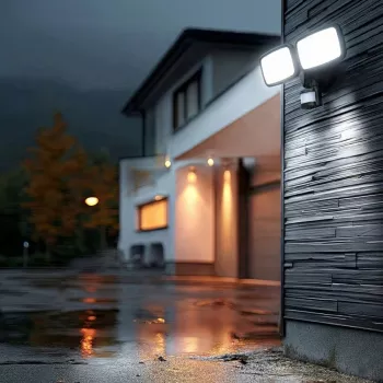 LED nástenné svietidlo MACLEAN MCE524 s PIR detektorom pohybu, model MCE524 B