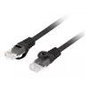 Sieťový kábel Lanberg PCU6-10CU-0200-BK Cat6 U/UTP RJ-45 priamy 2 m čierny