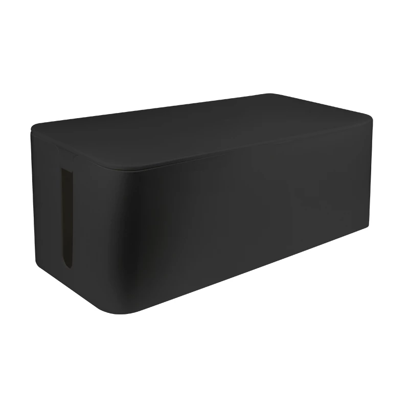 Káblový box organizér, čierny