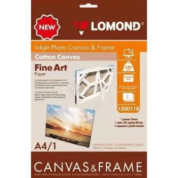Lomond Fine Art Canvas Ultra Bright 340 g/m² A4 1 list – profesionálne atramentové plátno