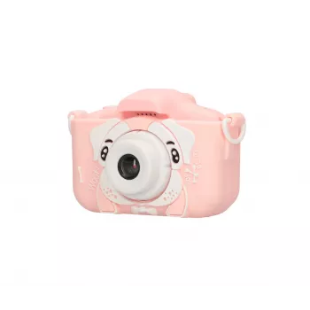 Extralink H28 SINGLE PINK – detský digitálny fotoaparát v ružovej/bielej, pre deti od 3 rokov