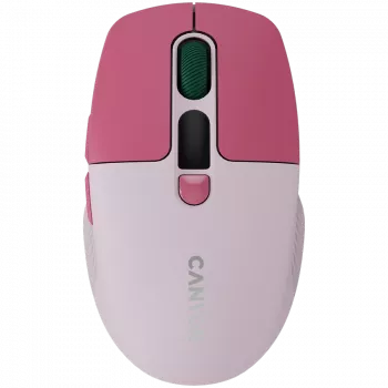 Canyon MW-26 - 2in1 bezdrôtová optická myš Bluetooth / 2,4 GHz - tichá - ružová