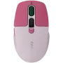 Canyon MW-26 - 2in1 bezdrôtová optická myš Bluetooth / 2,4 GHz - tichá - ružová