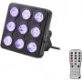 LED efektové svetlo EUROLITE model 42110199 s 9 LED, DMX ovládanie
