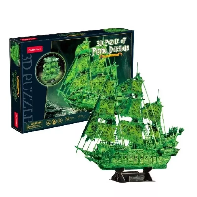3D puzzle model Lietajúci Holanďan, ktorý svieti v tme, cubicfun 306-T4041H