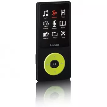 MP3 prehrávač Lenco Xemio-860GN 8 GB čierny/limetkovozelený LCD 18h prehrávanie