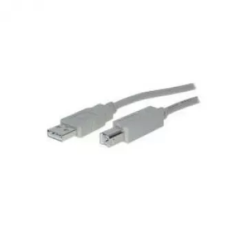 USB kábel S/CONN 5m USB 2.0 A - USB 2.0 B sivý