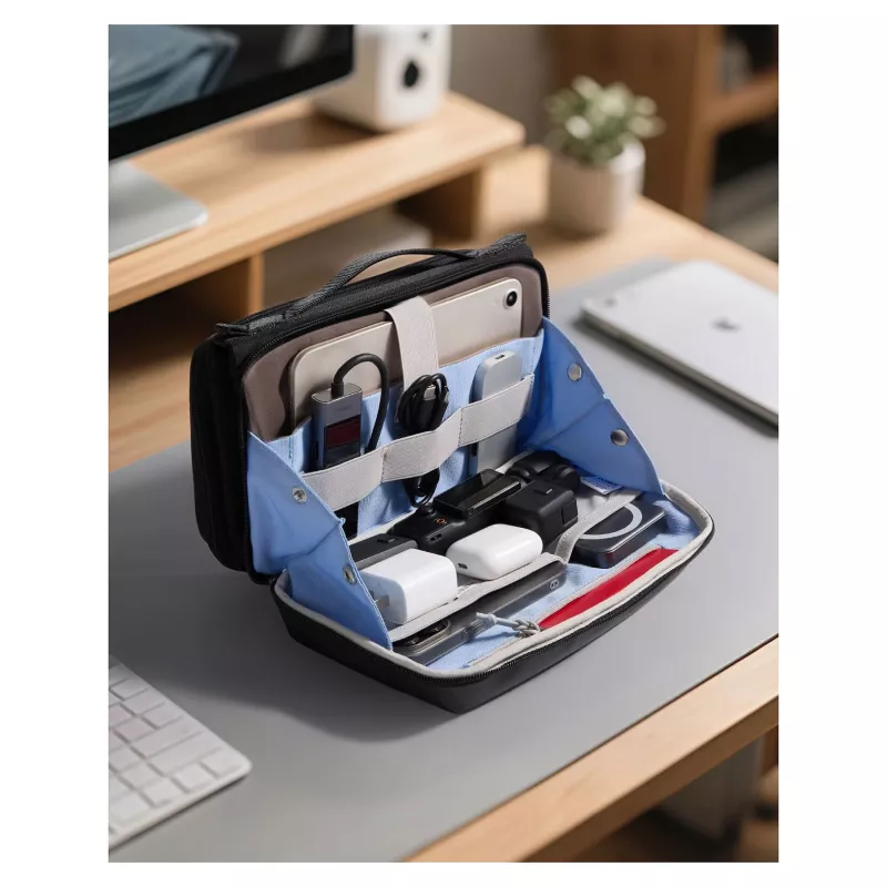 inateck taška na káble 28 cm * 17 cm * 11,8 cm čierna
