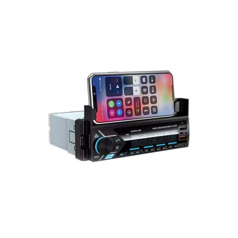 Auto digitálny mediálny prijímač Navitel RD6 — 4x45 W audio prehrávač, prehrávanie digitálnych a externých zdrojov, Single-DIN montáž