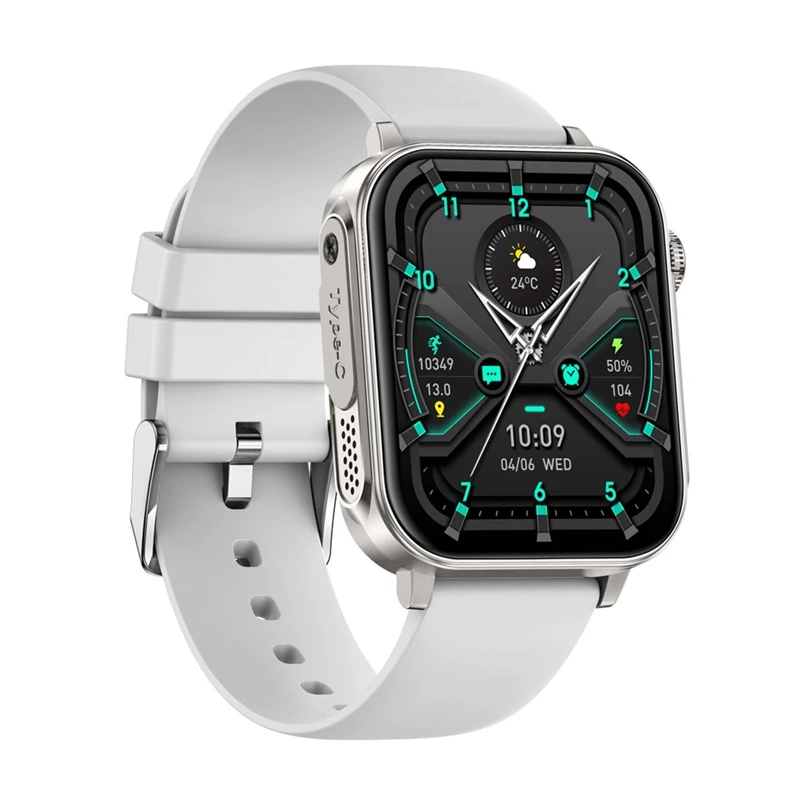 Smartwatch Colmi P80 strieborná – Colmi P80 kompaktné smartwatch, strieborné puzdro