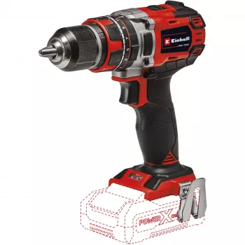 Pištoľový vŕtací skrutkovač Einhell TE-CD 18/50 Li-i BL Solo, 1,22 kg, čierna, sivá, červená