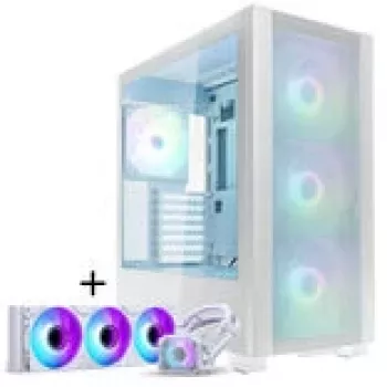 PHANTEKS XT Pro Ultra okno z tvrdeného skla, D-RGB + Glacier One 360M25 Gen2 DRGB, 360 mm, sada - biela