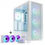 PHANTEKS XT Pro Ultra okno z tvrdeného skla, D-RGB + Glacier One 360M25 Gen2 DRGB, 360 mm, sada - biela