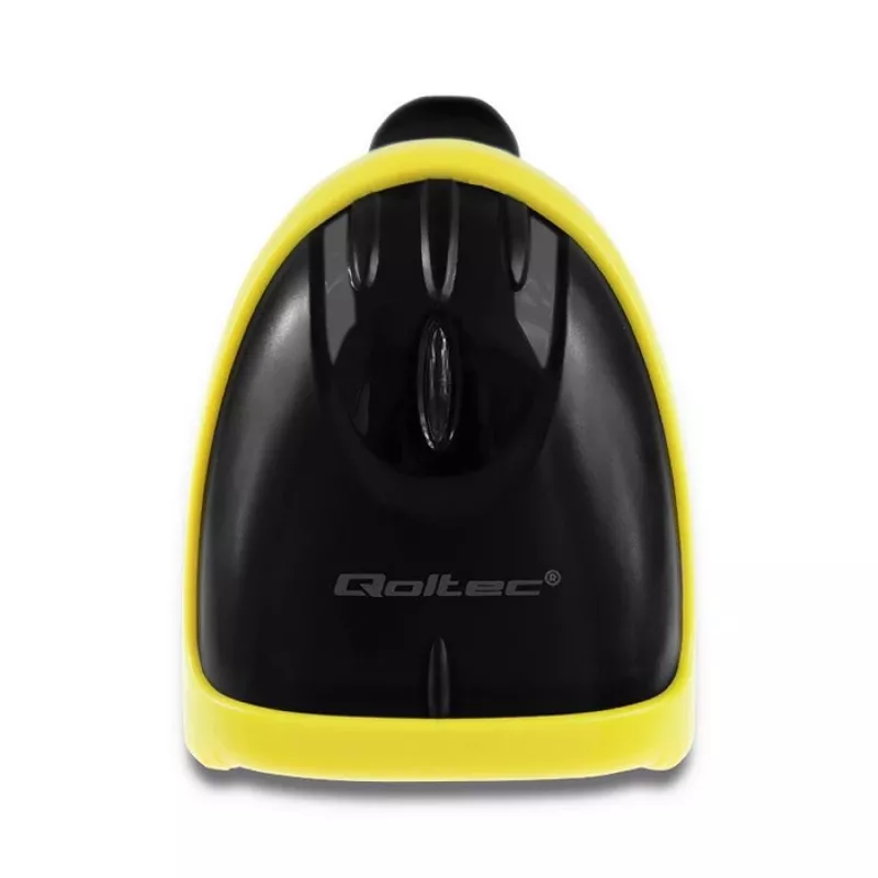 Qoltec 50867 laserová čítačka čiarových kódov 1D/2D, USB, čierna