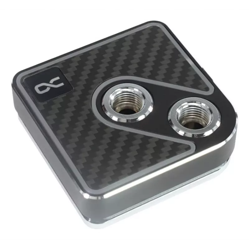 Vodný blok Alphacool Core 1 Aurora Carbon Brass Copper Nickel Black 72mm