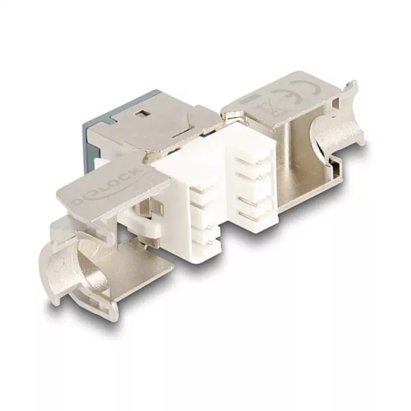 DeLOCK Keystone modul 88120 plochý RJ-45 sivý 10 ks