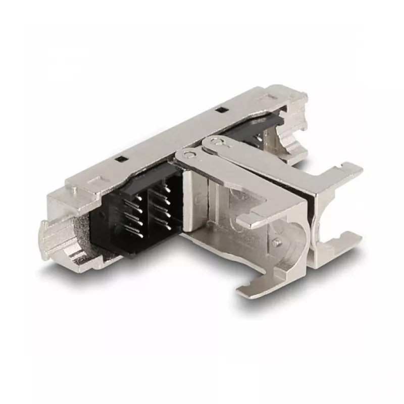 DeLOCK RJ45 spojka LSA na LSA Cat.6A bez nástroja čierna