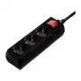 Hama 00108816 prepäťová ochrana čierna 3 AC výstupy 230 V 3 m