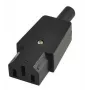 Microconnect C13PLUG sieťový konektor samec adaptér C13 čierny