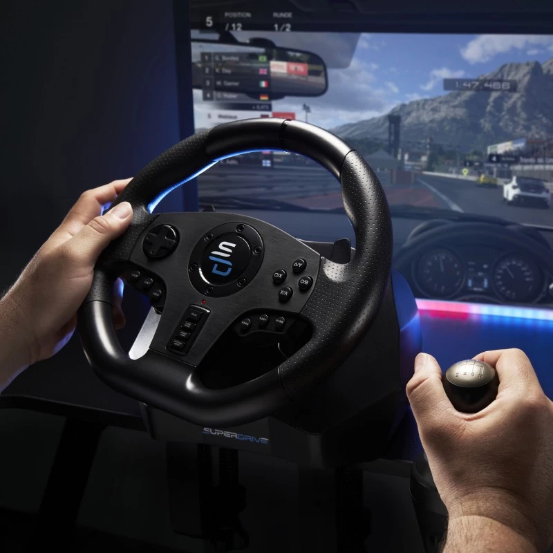 Volant + pedále Subsonic GS850-X čierny 270° rotácia USB