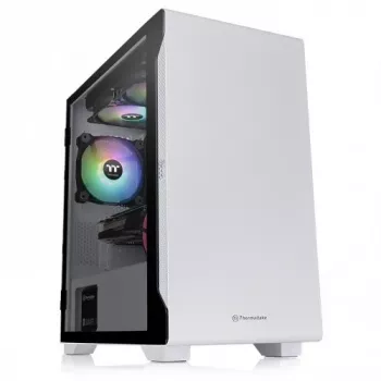 PC skriňa Thermaltake S100 Tempered Glass Snow Edition Micro Tower biela