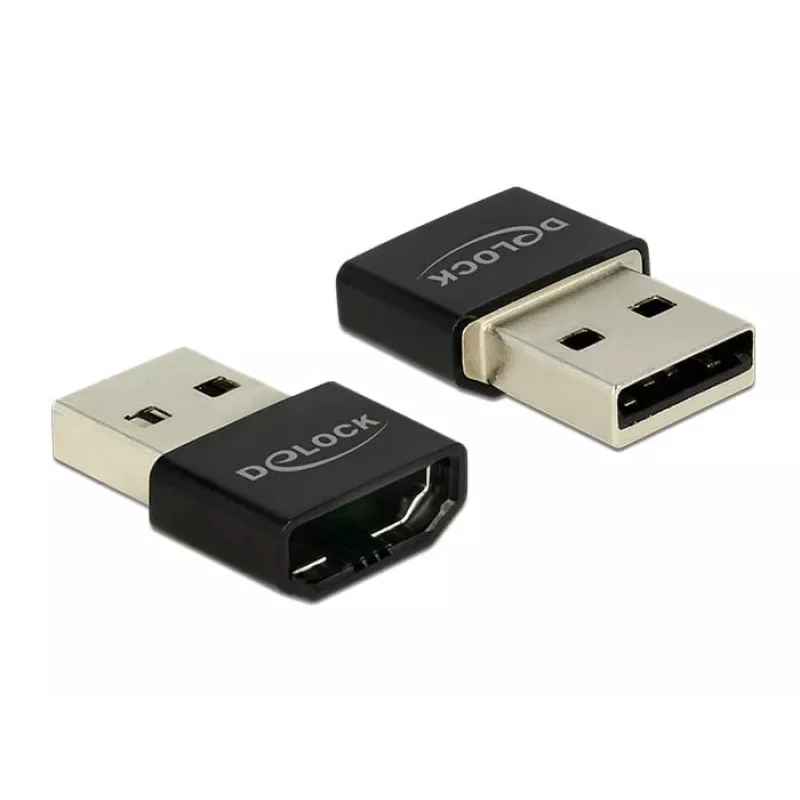 Delock MHL adaptér HDMI-A konektor samica > USB Type-A konektor samec čierny